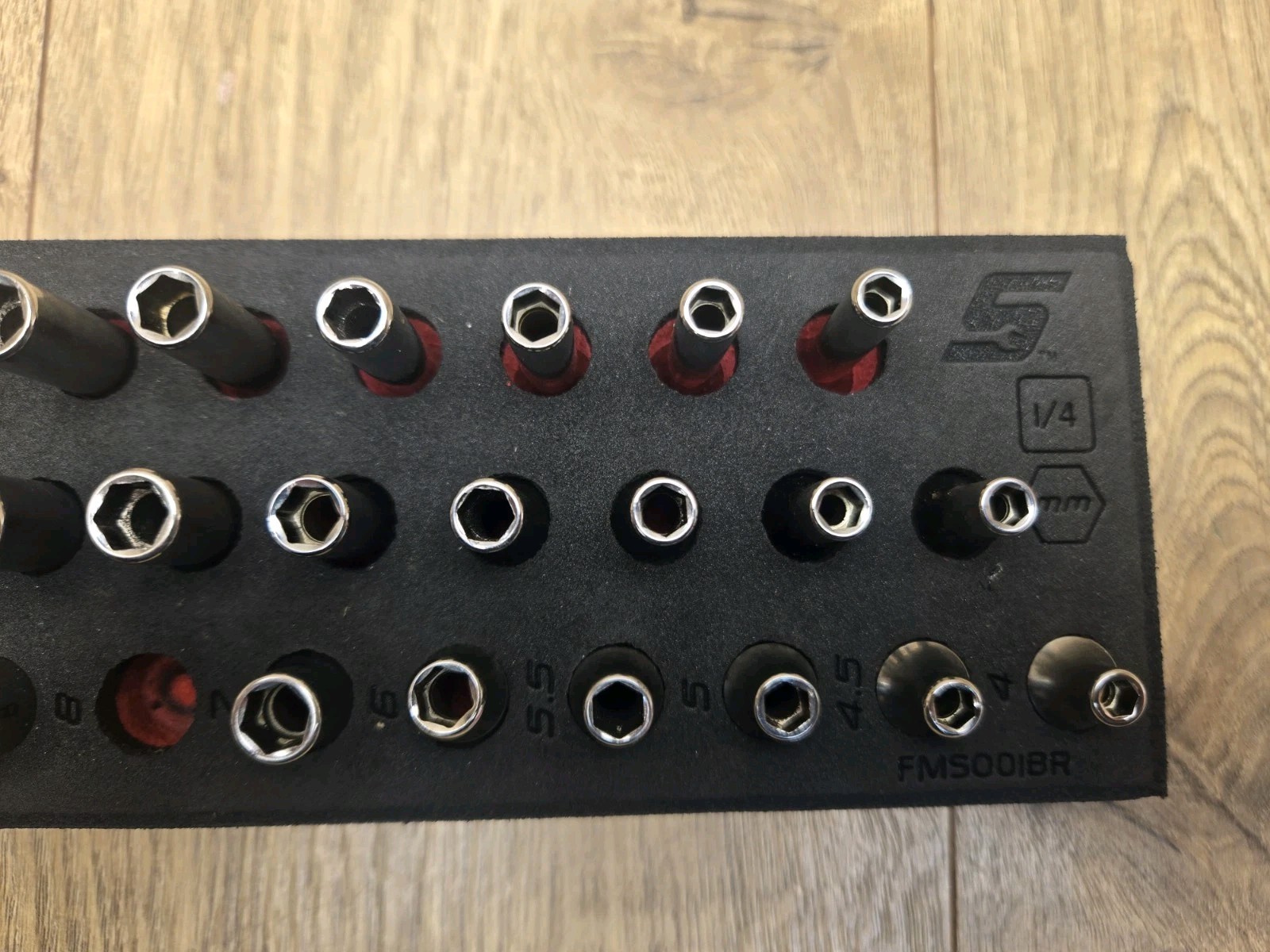 Snap-On Tools 142STMMSYFR1 42pc 1/4″ Drive 6-Point Metric Socket Set, MISSING 2