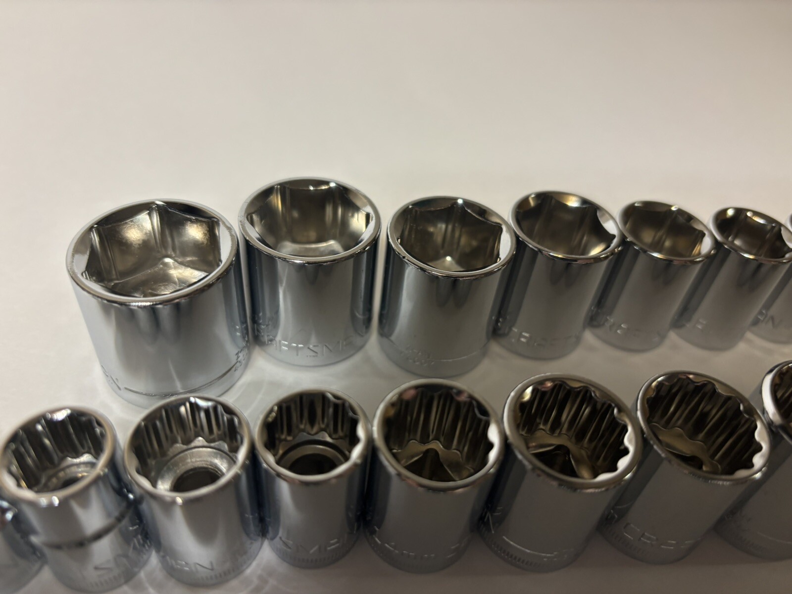CRAFTSMAN 122 pc 1/4 3/8 1/2 Dr SAE METRIC MM 6pt 12pt ratchet wrench socket set