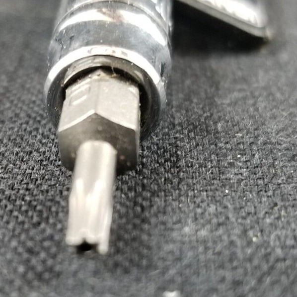Powerbuilt 1/4 in. Drive T10 Tamper Proof Torx Bit Socket #648496
