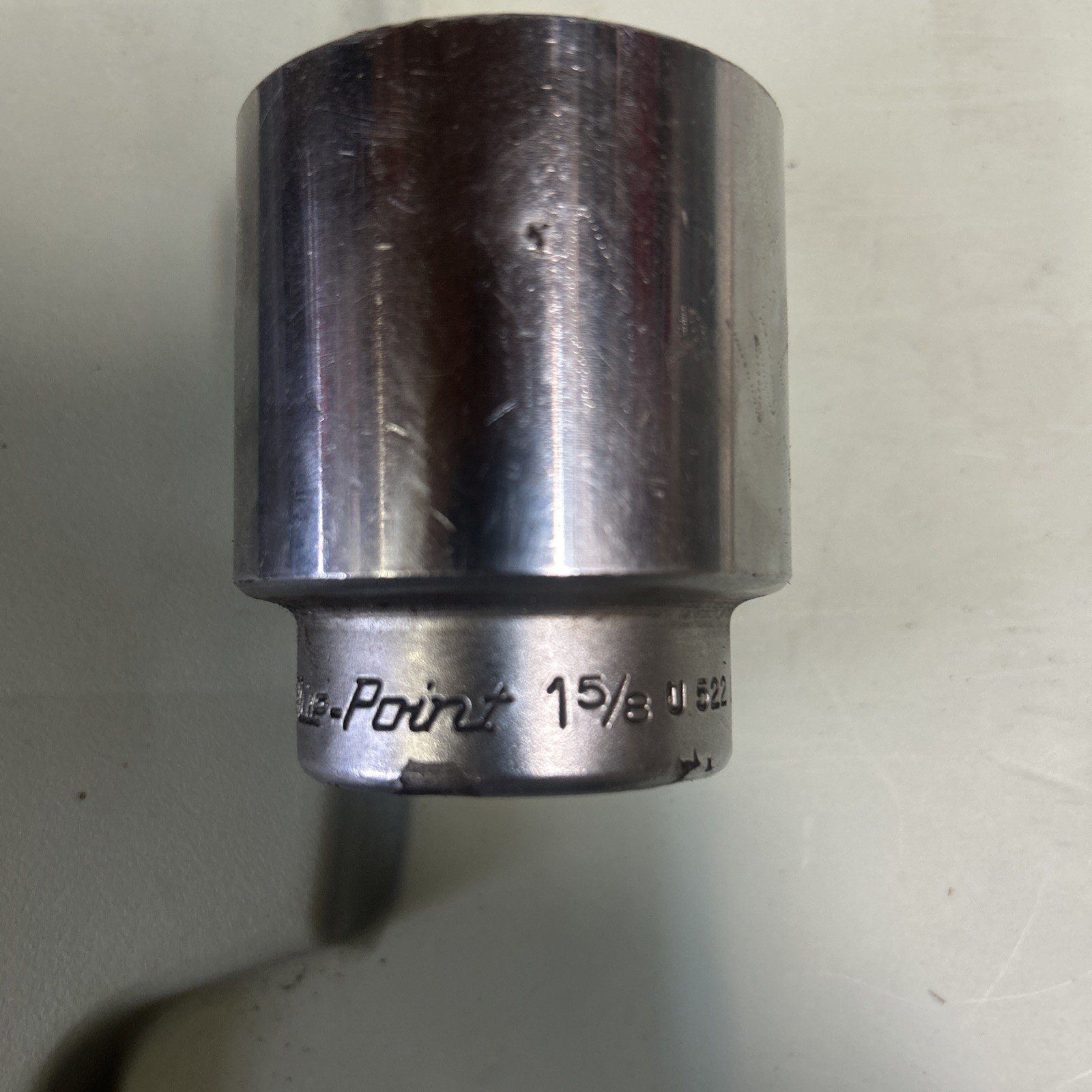 Snap On/Blue-Point-#U522 – Chrome, 1-5/8”, SAE, 3/4”Drive, 12 Point Socket-USA-