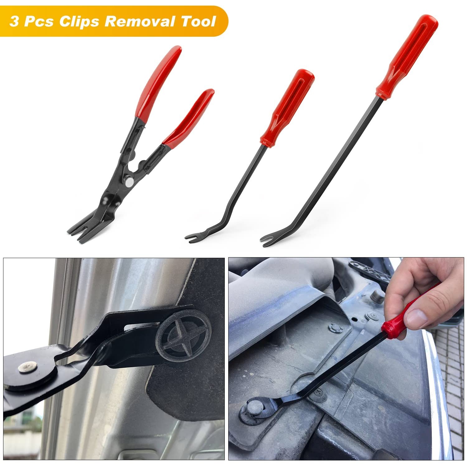 19Pcs Trim Removal Tool Set – Automotive Plastic Upholstery Pliers & Clips Kit