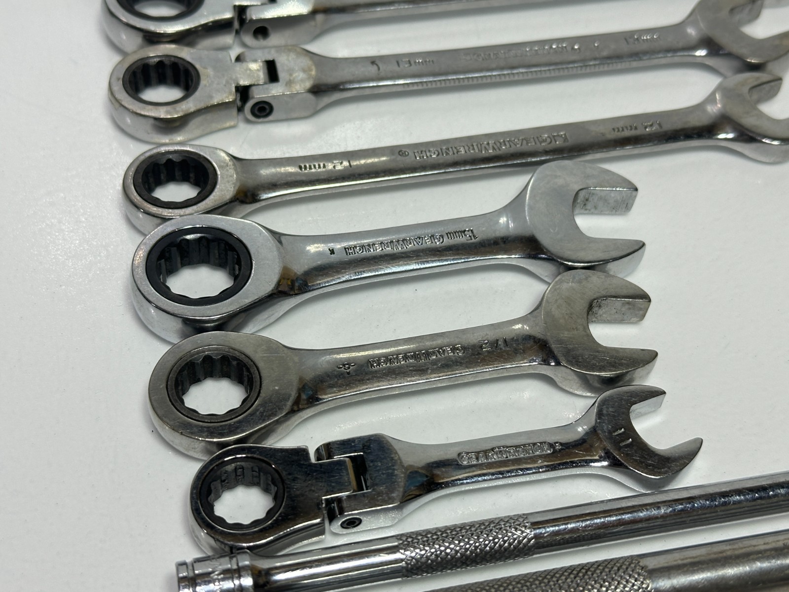GearWrench Tools 20pc Wrench Socket Extension Mixed lot, Metric SAE, Flex, Torx+