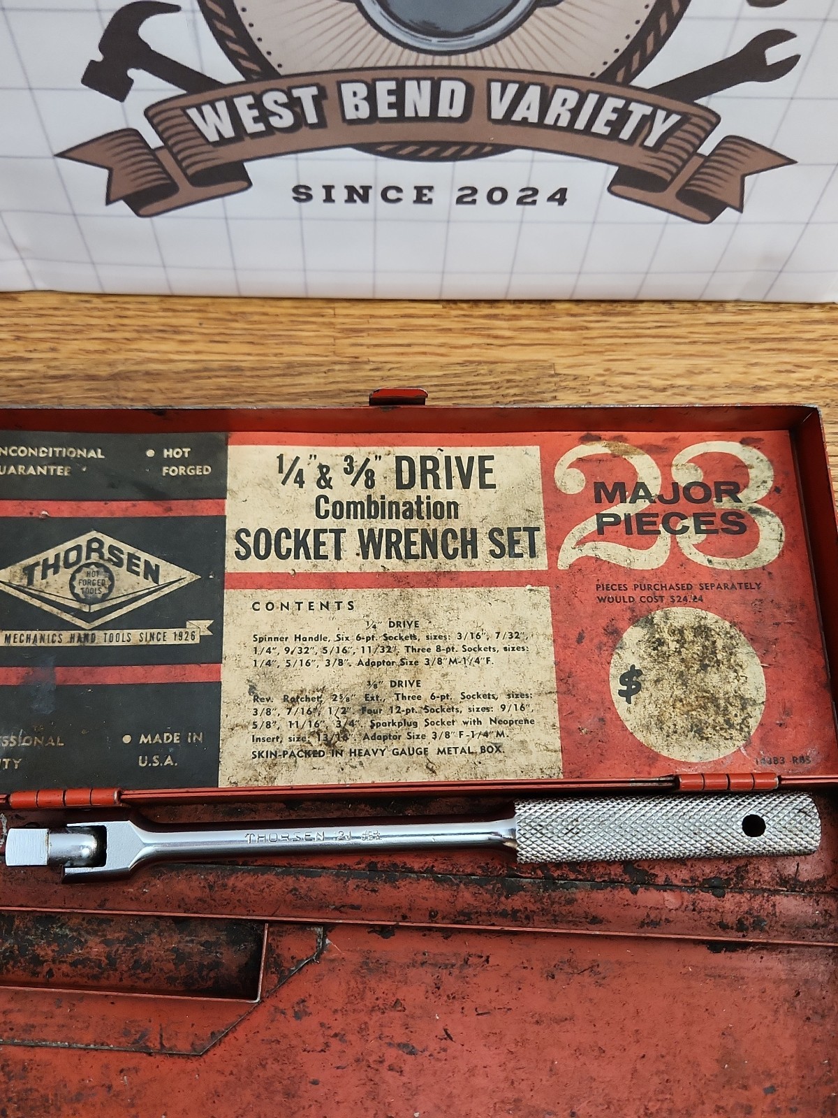 Thorsen Socket Wrench Set Red Box