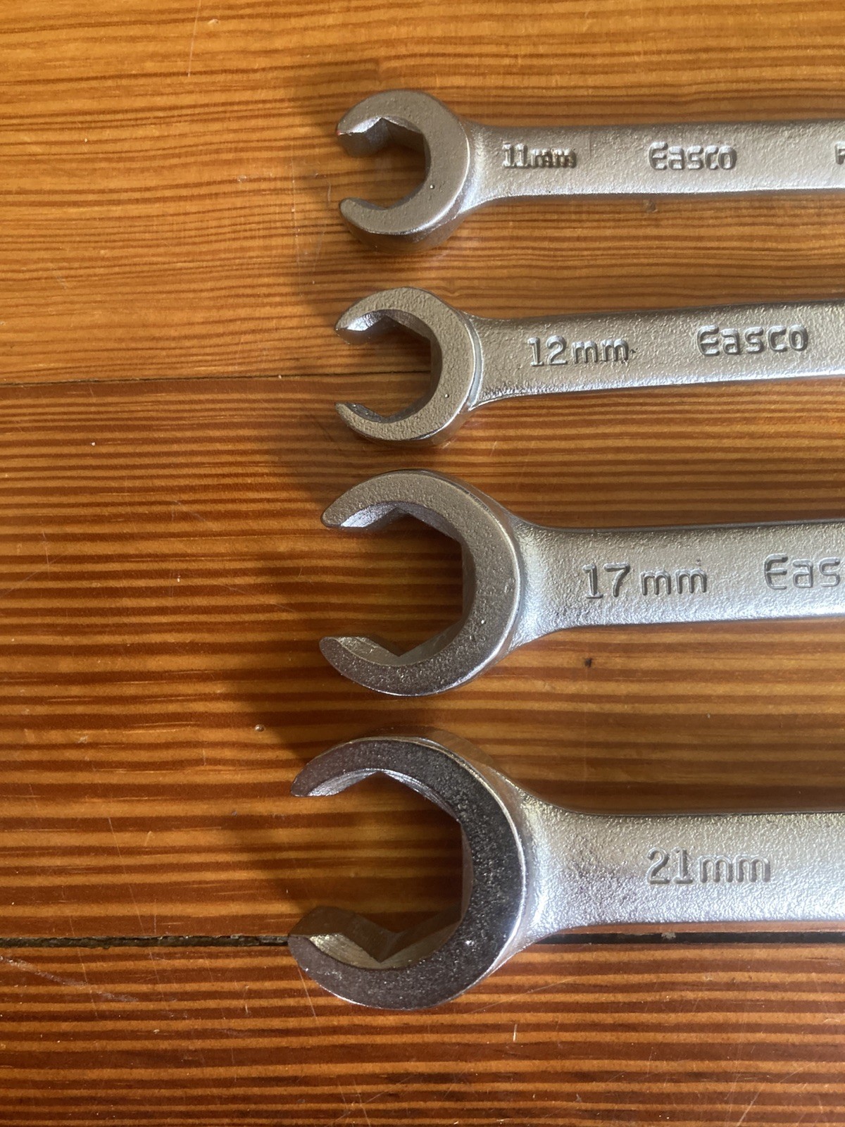 Easco Flare Nut Wrench 4 Pc Set Metric Made In USA