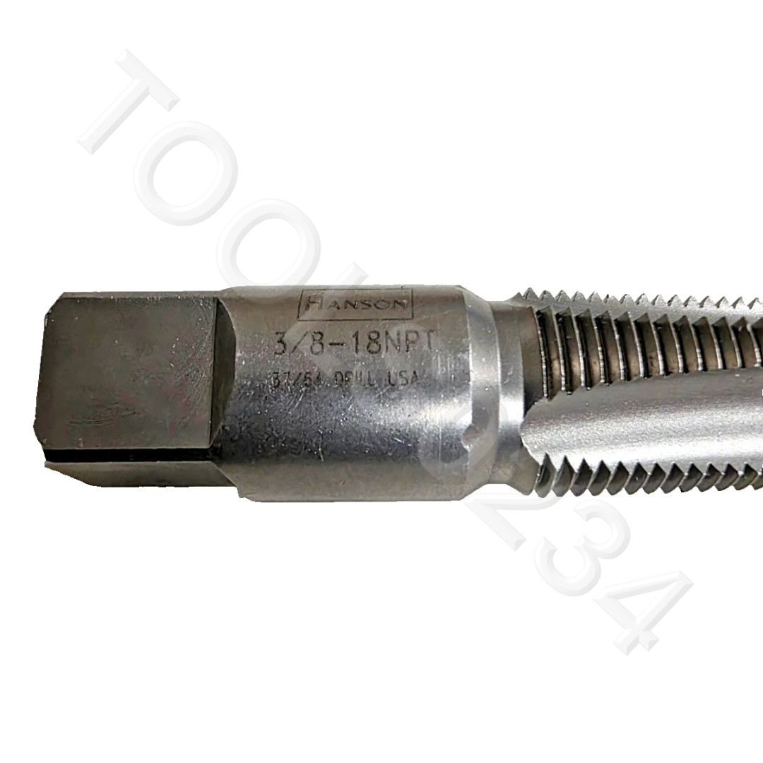 3/8″-18 NPT Pipe Tap Taper Hand Tap Irwin Hanson 1904 ZR USA Carbon Steel