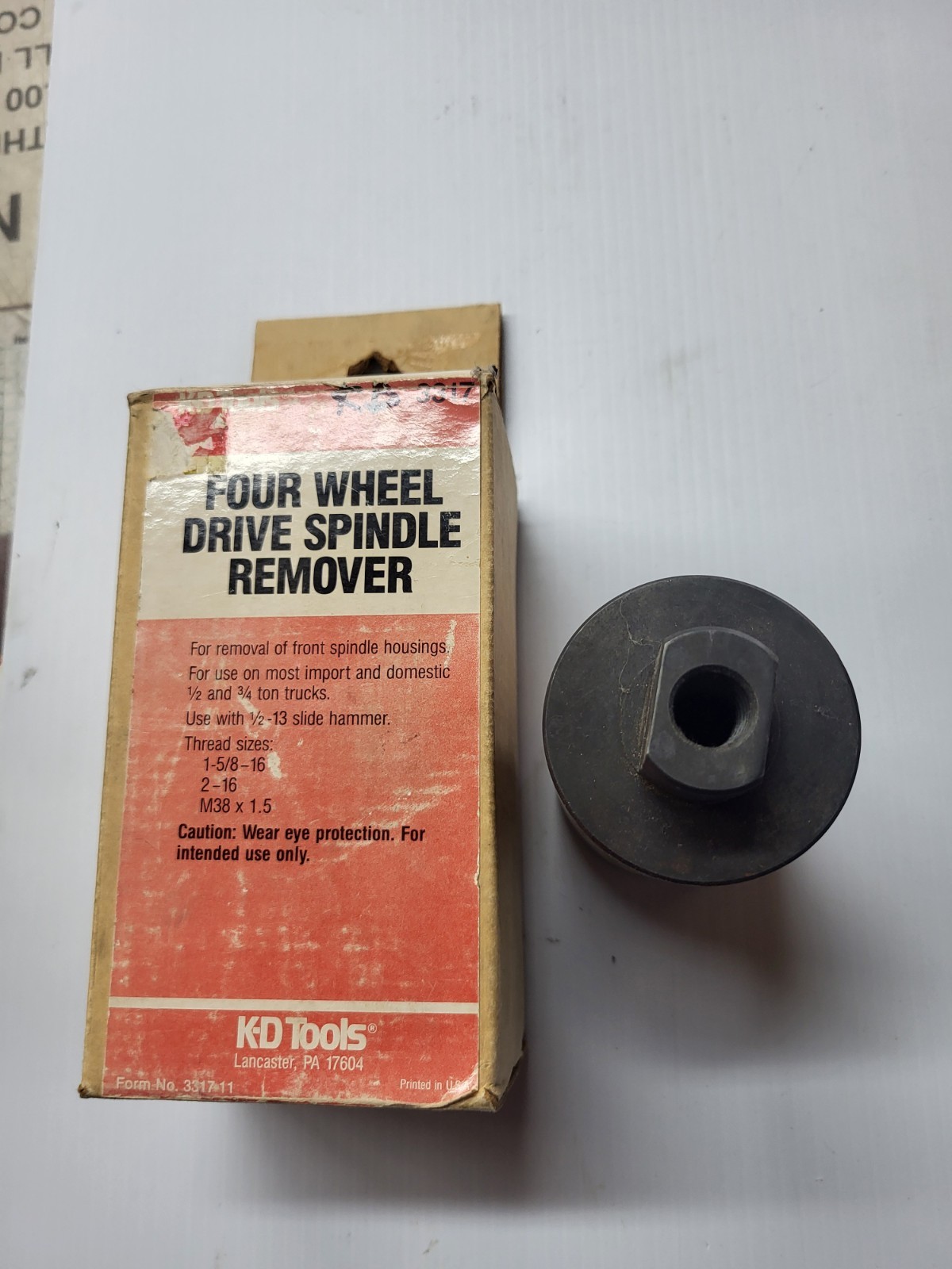 KD3317 Spindle Puller 4wd 1/2 & 3/4 Ton Trucks Use W/slide Hammer New Old Stock