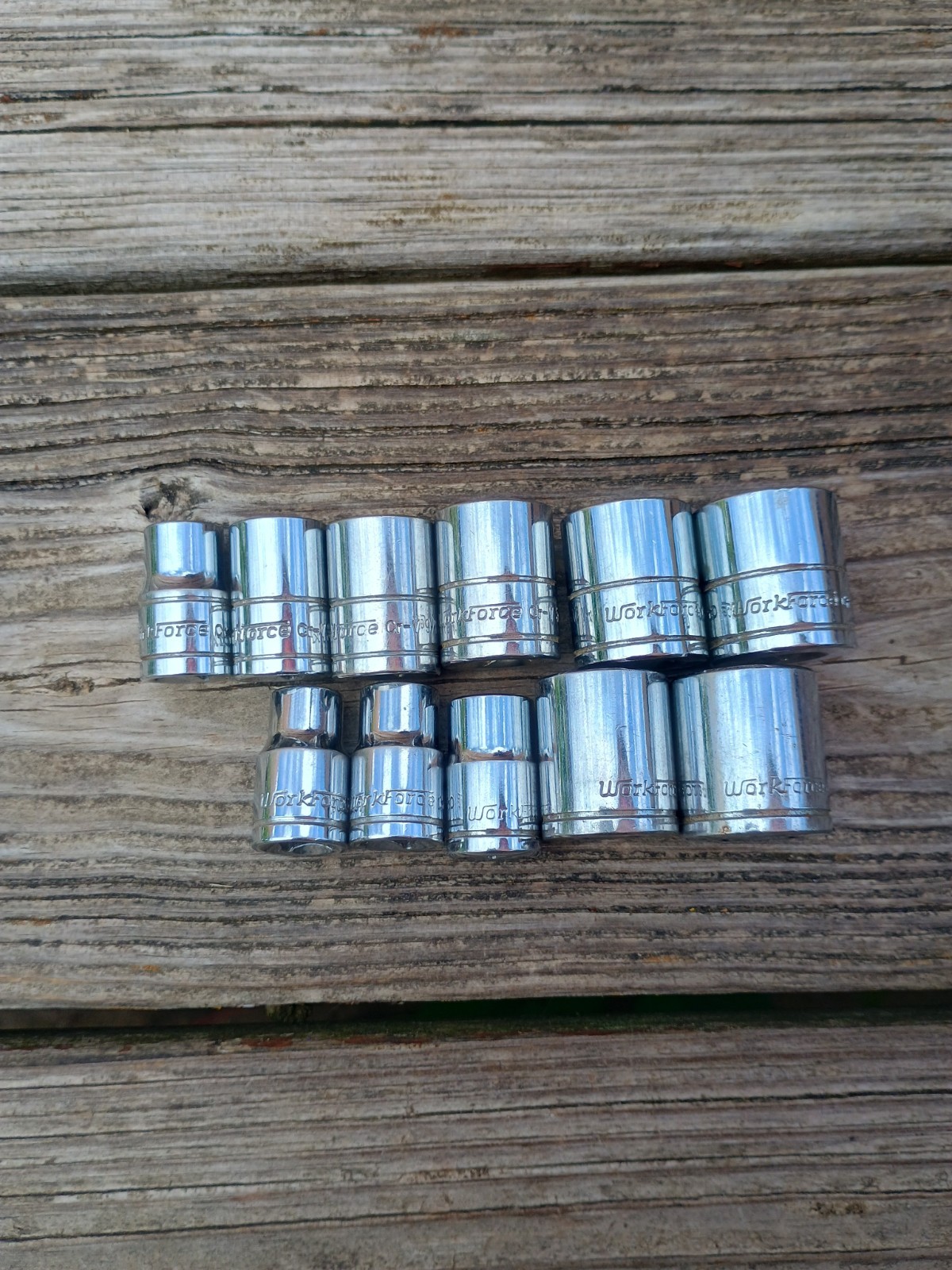 11 Pc Workforce 3/8″ Drive 6 Point Sockets Metric & SAE