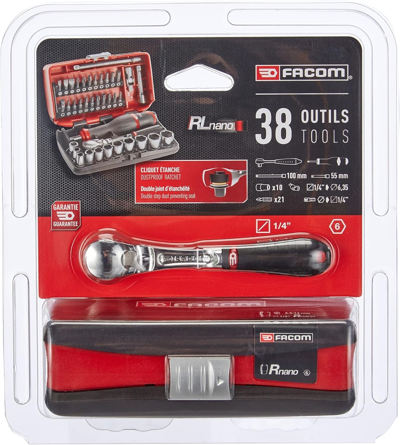 Elegant 38-Piece 1/4 Inch Square Socket Set – Ratchets, Screwdrivers & Bits