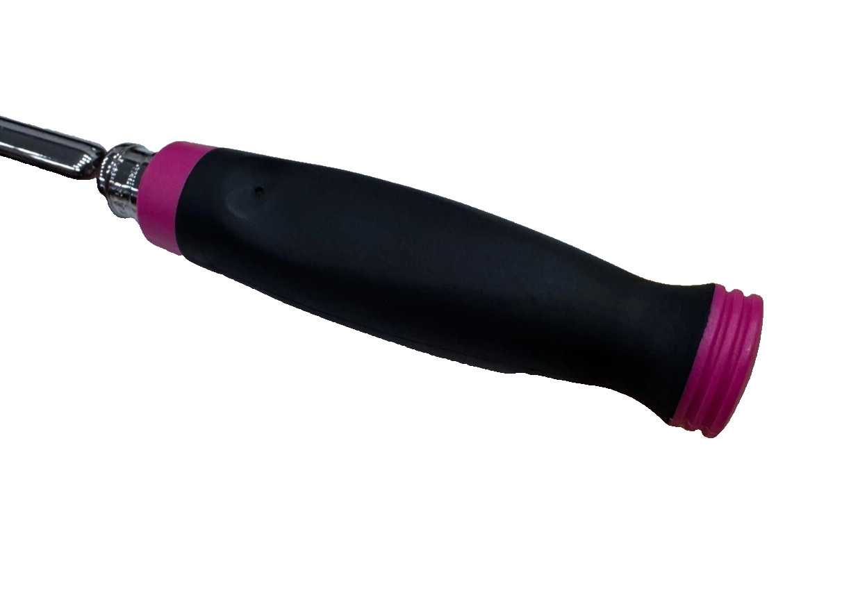 Snap-on Tools ELECTRIC PINK 3/8″ Drive Soft Grip Long Flex Ratchet FHLF100EP NEW