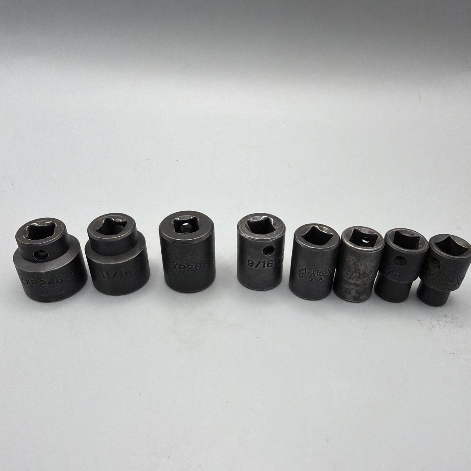 Mac Tools 8 Pc 3/8″ Dr SAE 5/16”-3/4” 6-Point Shallow Impact Socket Set XP USA