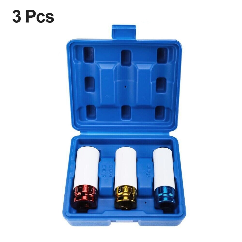 1/2″ Drive Wheel Protector Impact Socket, Thin Wall Deep Impact Socket Set