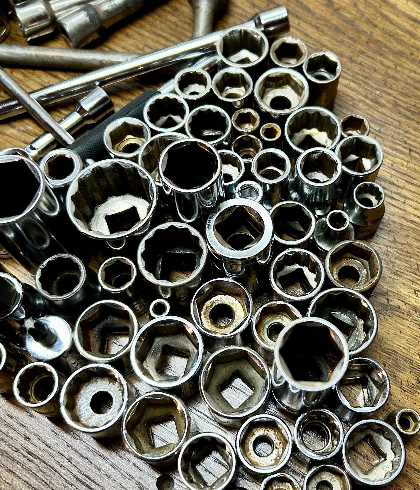 Huge Lot Of Sockets New/Used BluePoint,Wright, SK, Duralast, Evercraft About 100