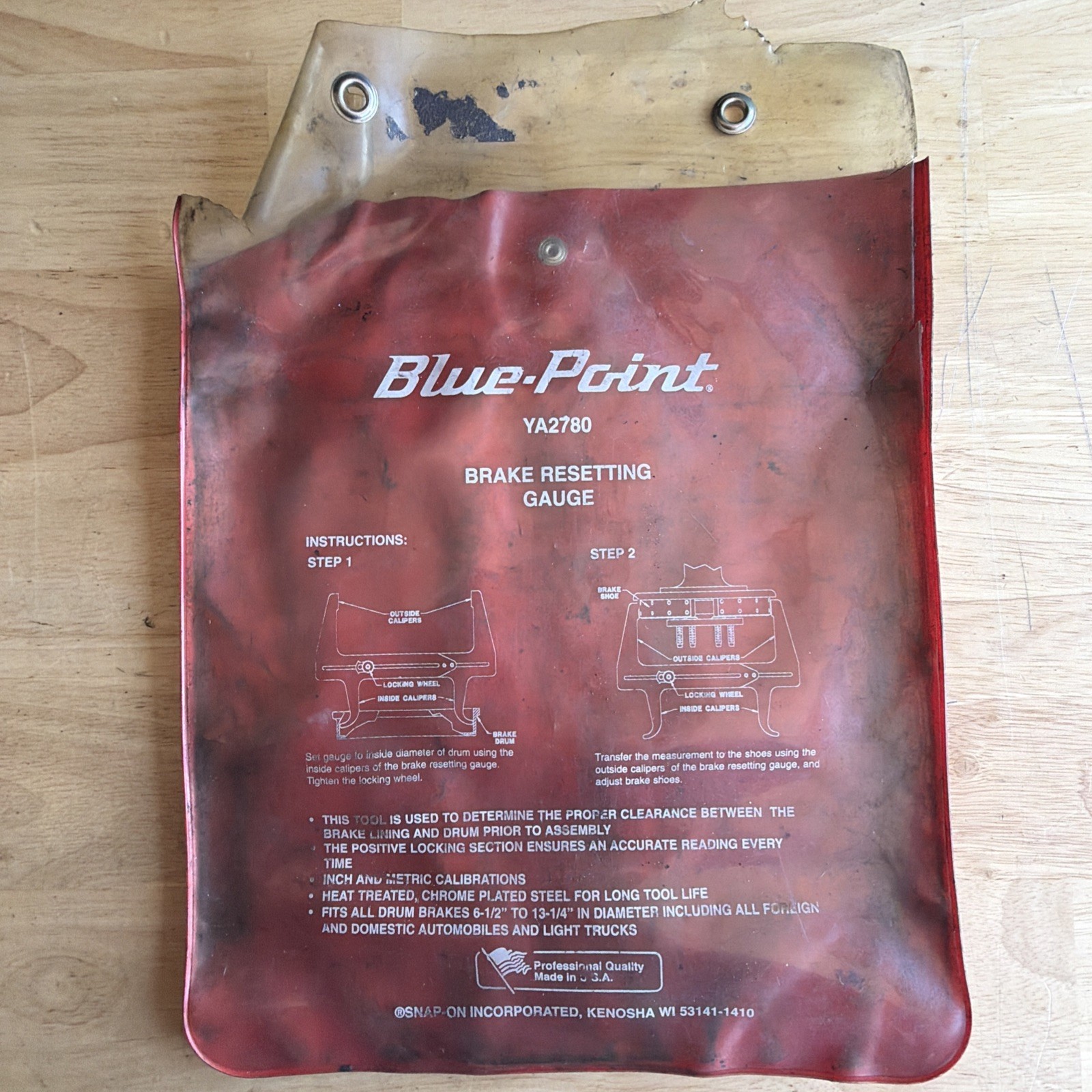 Blue Point Brake Resetting Gauge Caliper YA2780 Made in USA READ!