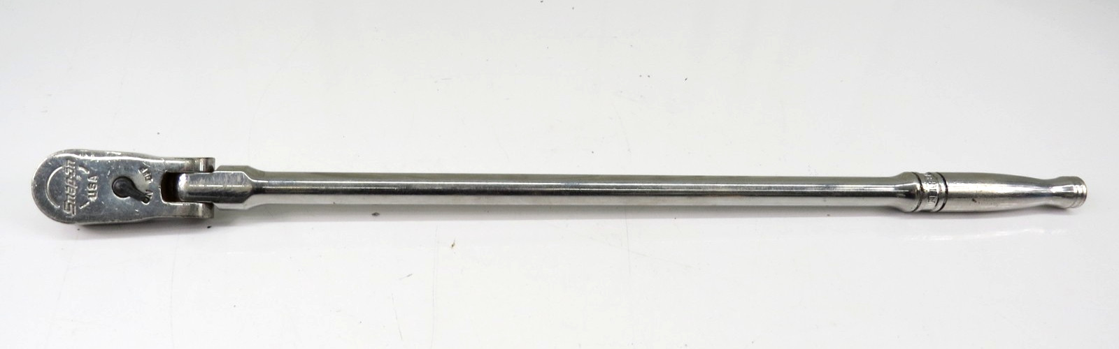 Snap-on FLLF80 3/8″ Drive Extra Long Handle Chrome Flex Head Ratchet 18″ Long