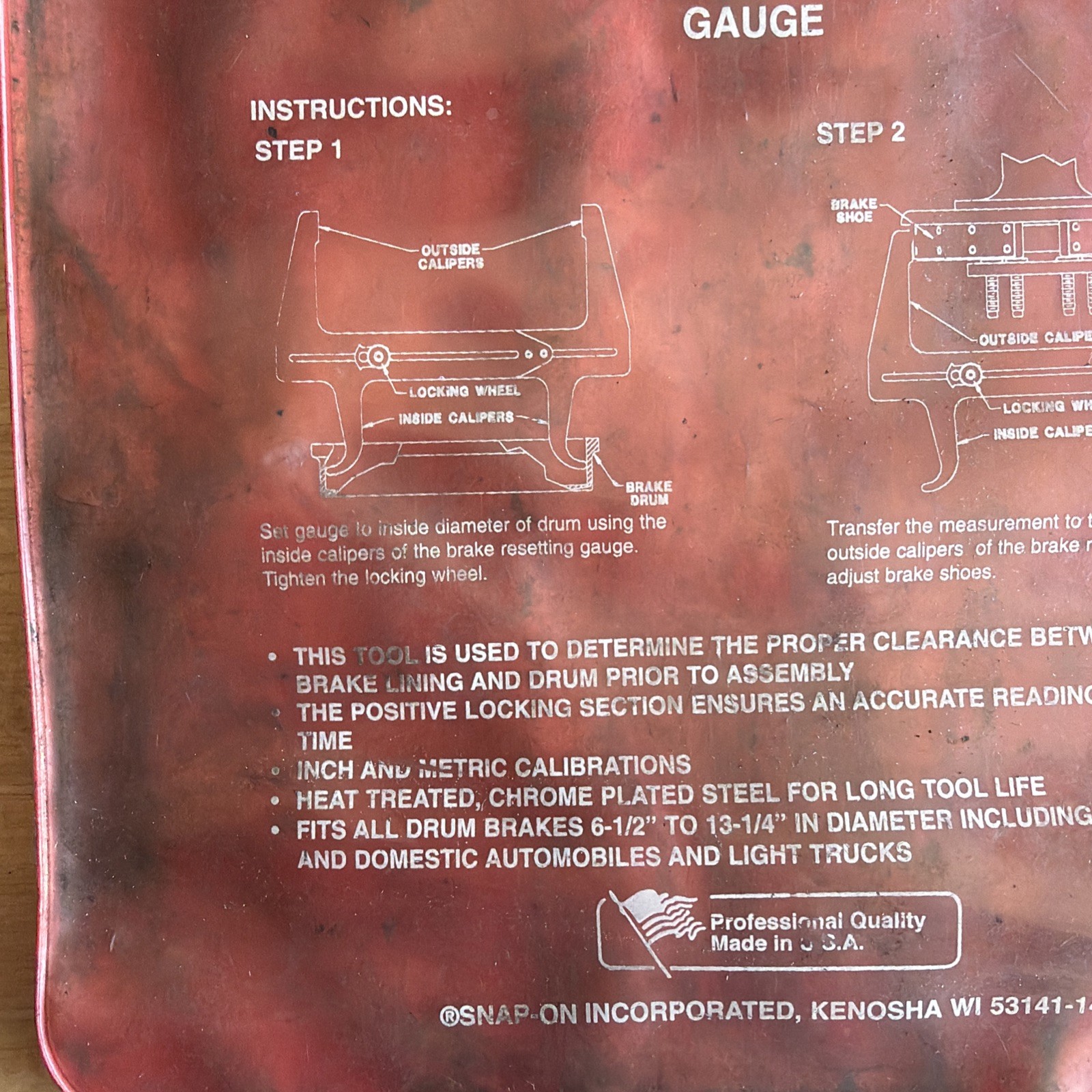 Blue Point Brake Resetting Gauge Caliper YA2780 Made in USA READ!
