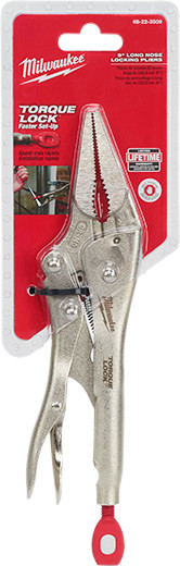 Milwaukee 48-22-3509 – 9″ Inch «Torque Lock» Long Nose Locking Pliers