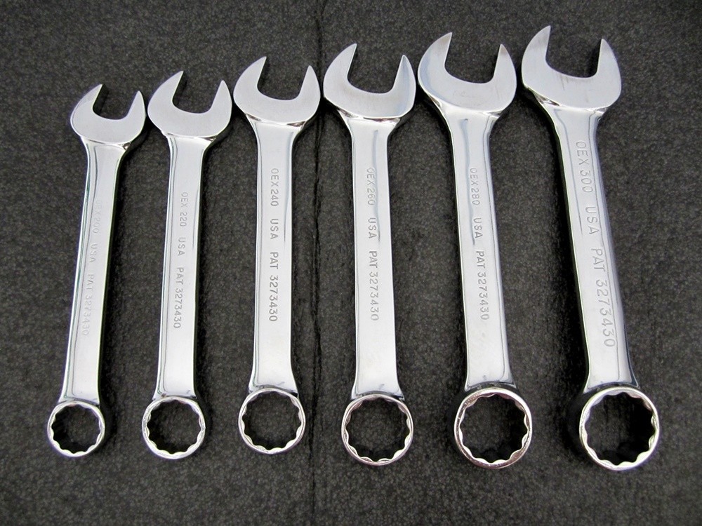 Vintage Snap-on 6pc Stubby Combination Wrenches 5/8″ to 15/16″ Underline USA