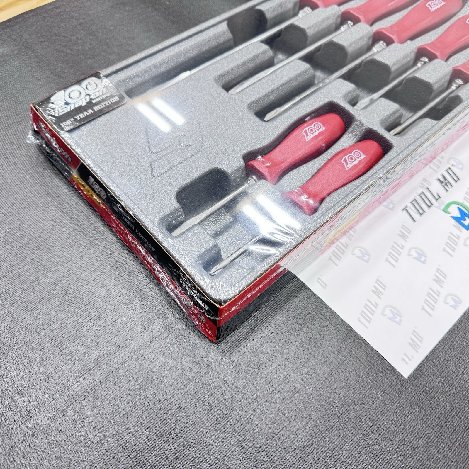 Snap-on Tools 100 YEAR EDITION 7pc PEARL RED Hard Grip Screwdriver Set SDDX70AMR