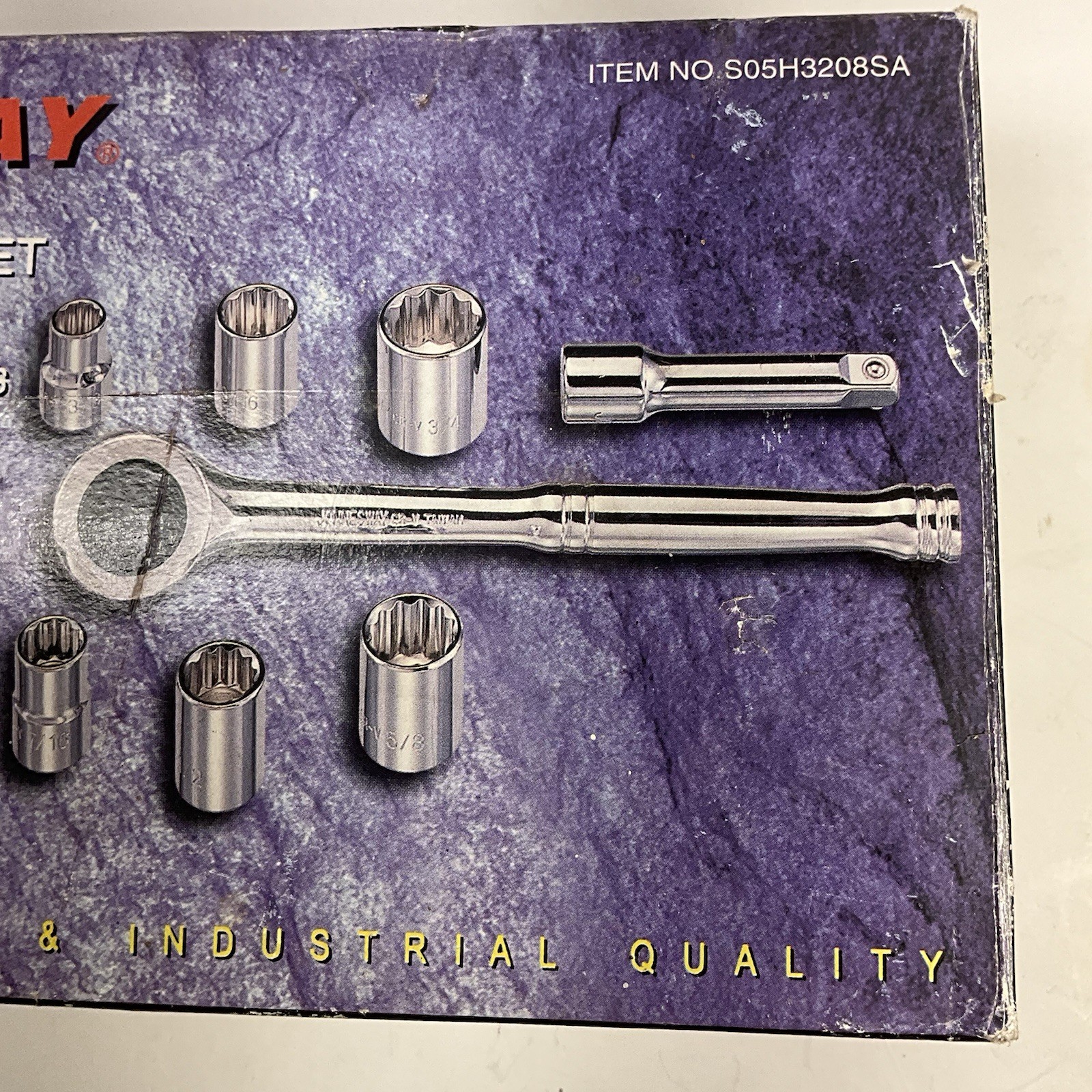 Jonnesway S05H3208Sa 8 Pc 12 point Socket Set 3/8″ Drive SAE 3/8 to 3/4