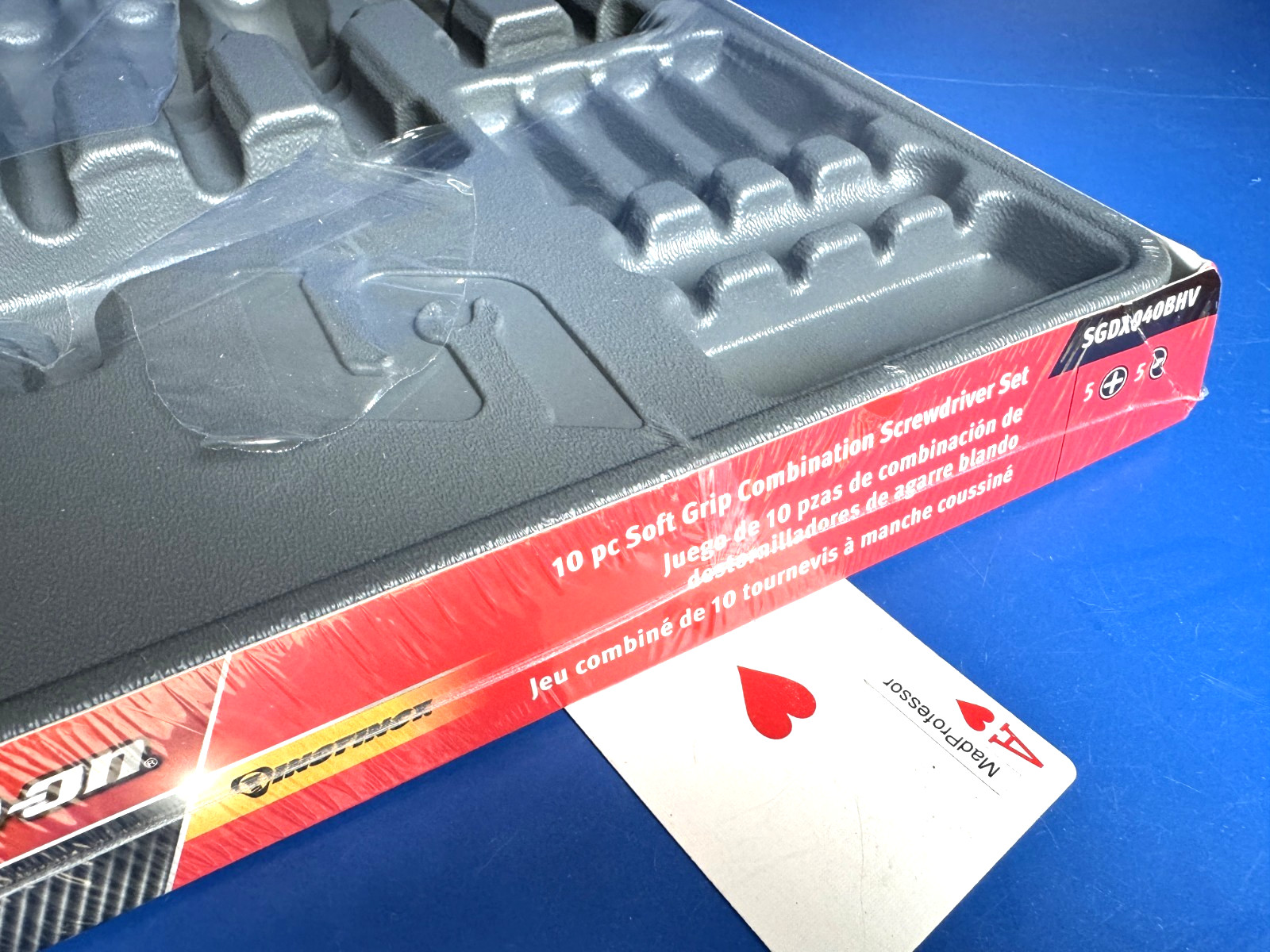 Snap-on Storage Tray Organizer 10-piece Combination Screwdriver Set PAKTY49 NEW