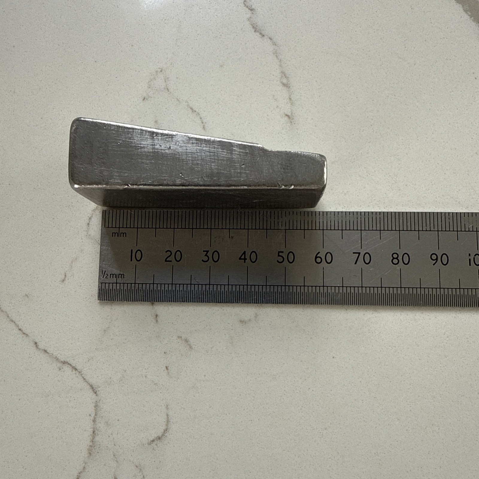 AIRCRAFT TOOLS TUNGSTEN RIVET BLOCK / BUCKING BAR (59 x 20 x 15 mm) 287 gram
