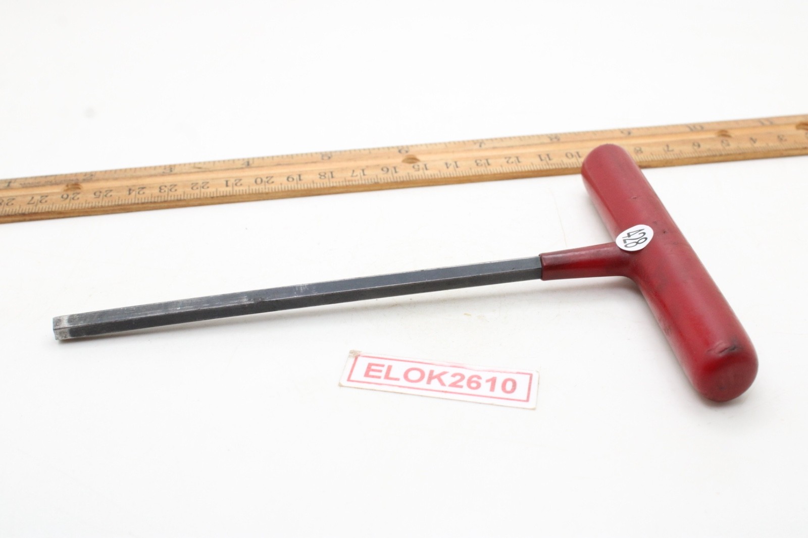 Unbranded 6mm 6 Point Metric Red Rubber Handle Hex Allen Key T Handle USA
