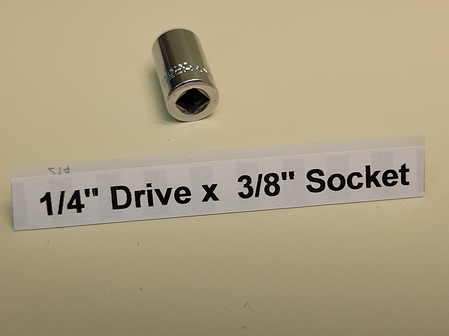 Master Mechanic 1/4″ Drive x 3/8″ SAE Standard Socket NOS USA