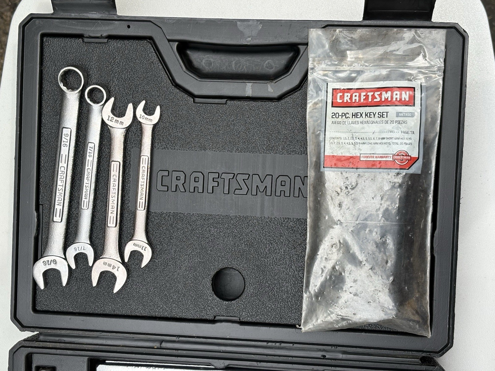 Craftsman 33474 74-Pc Mechanics Tool Set SAE/Metric Sockets Ratchets – Complete