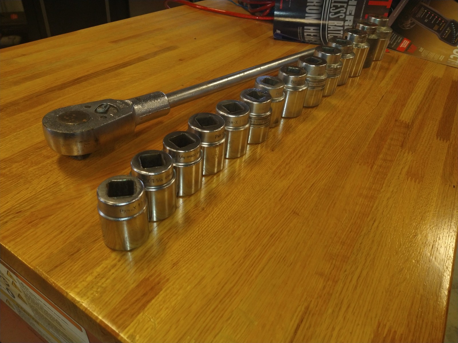 SNAP-ON tools PAR-X 3/4″ DRIVE UR72 SOCKET WRENCH 14 sockets 1 1/8-2 1/8SET