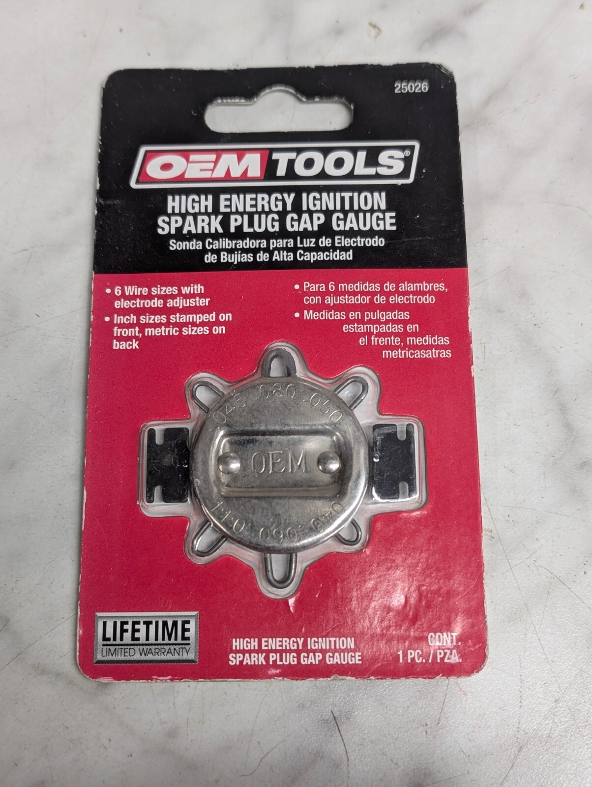 OEM Tools Spark Plug Gap Gauge 0.040″-0.080″ Part #25026 HIGH ENERGY IGNITION