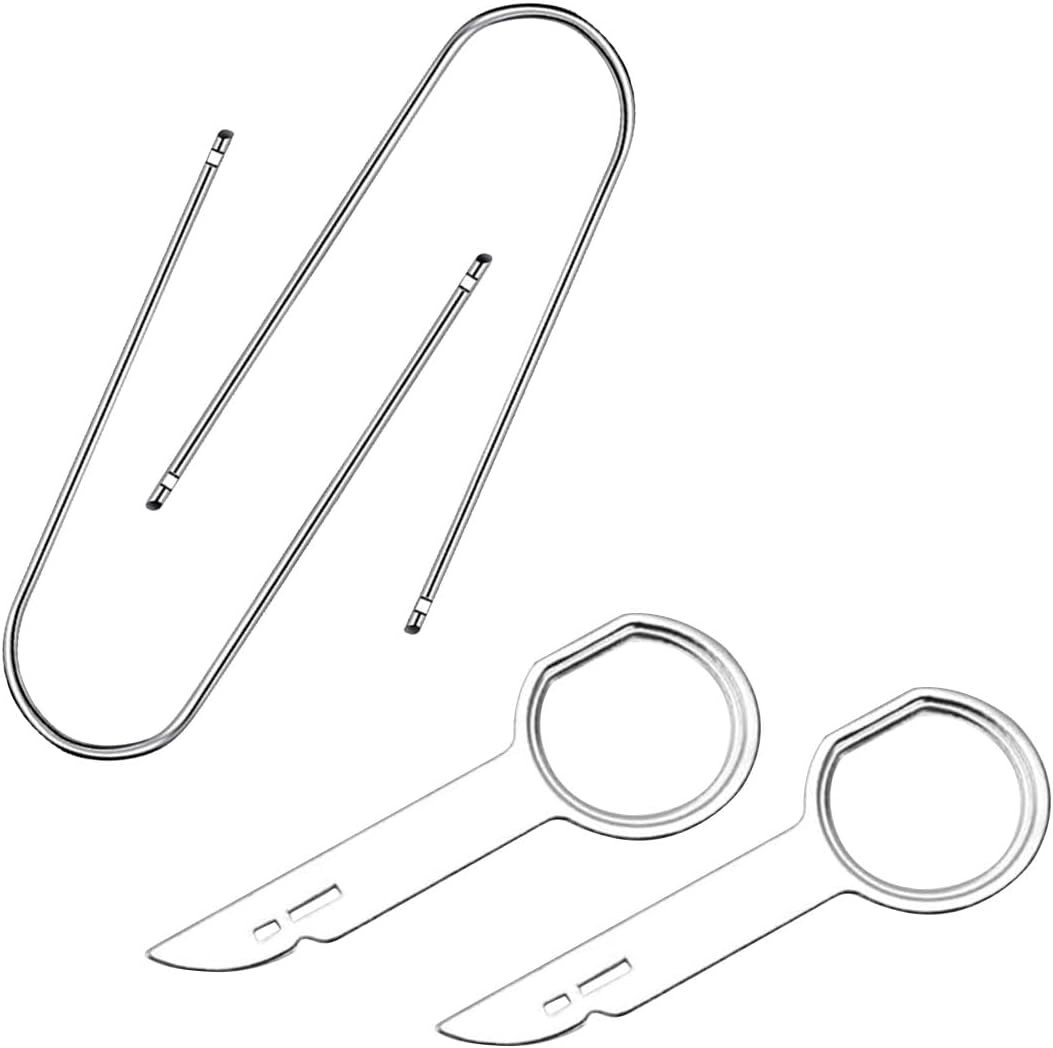 4PCS Car Radio Removal Tool Kit – Stainless Steel U-Shaped Stereo Disassembly…