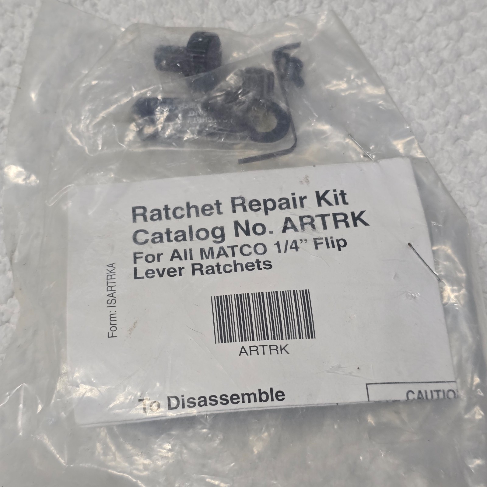 Ratchet Repair Kit Catalog No. ARTRK for All Matco Tools 1/4 Flip Lever Ratchets