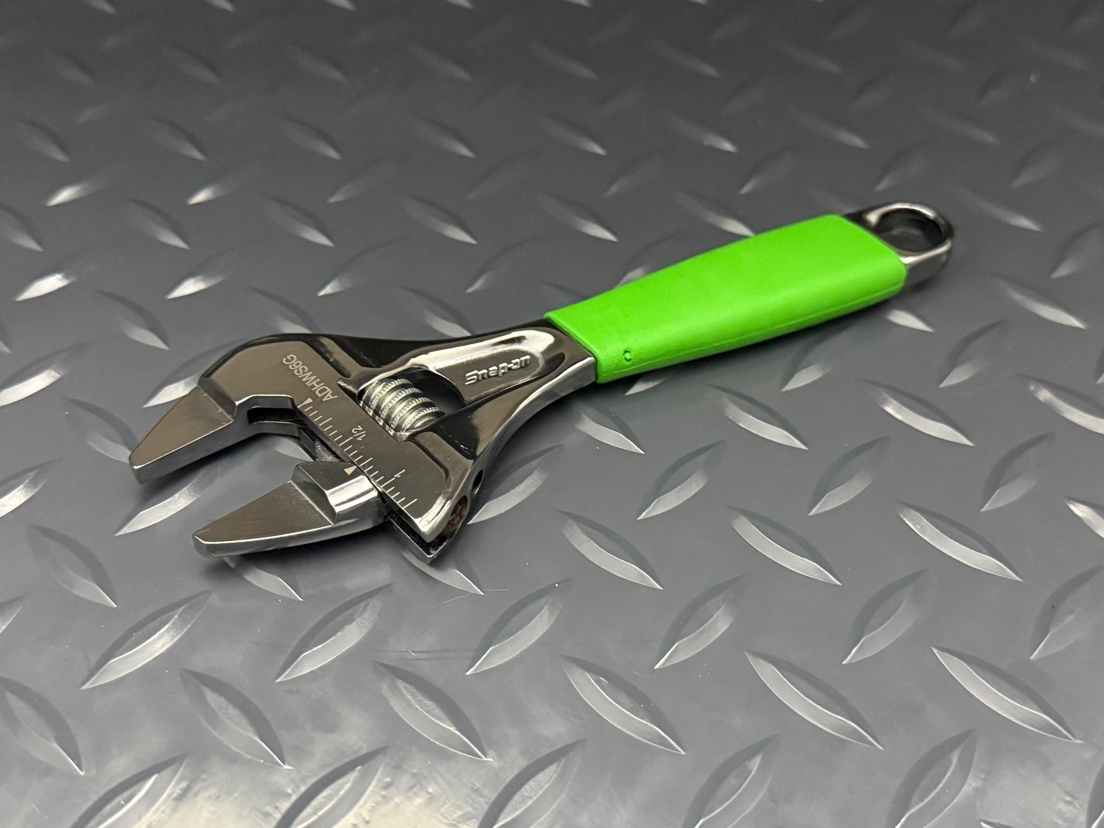 NEW Snap-On Tools GREEN 6» SLIM ADJUSTABLE WRENCH Smooth Jaw ADHWS6G Free Ship