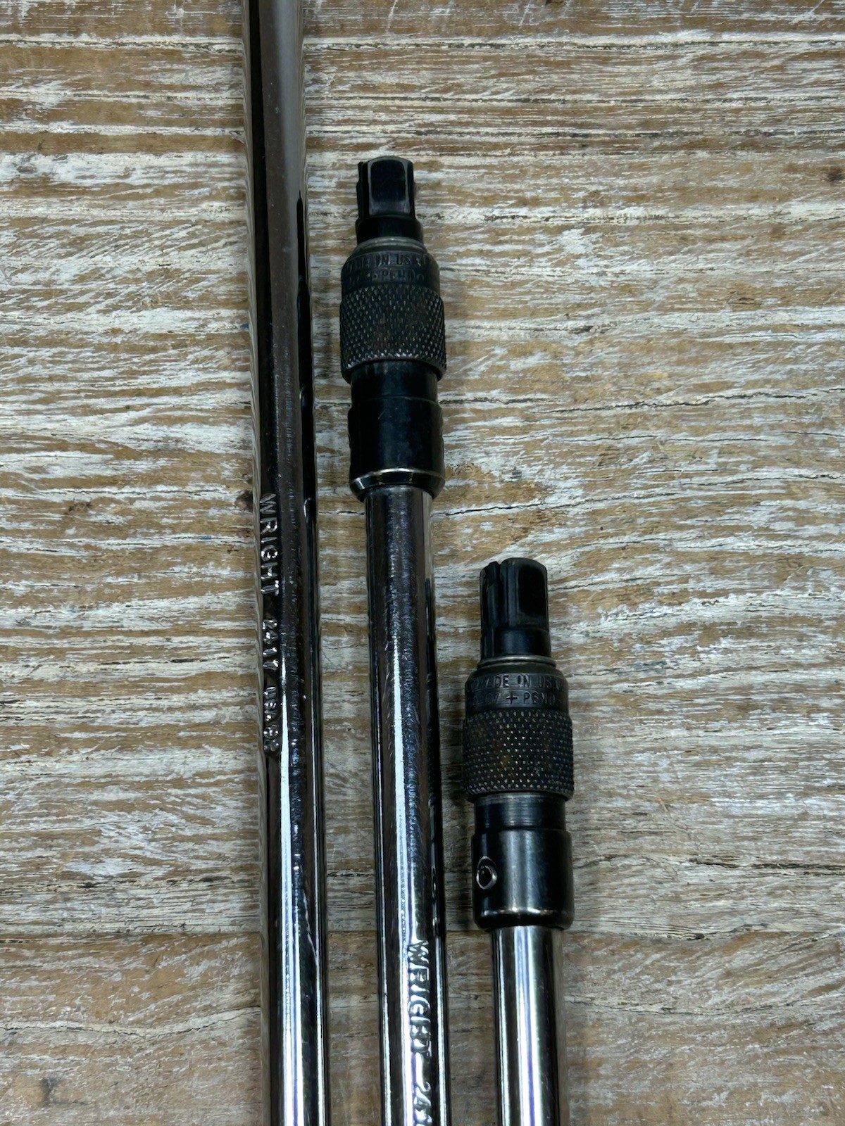 Wright 3 Pc. 1/4” Drive Locking Extension Set – – 5” 7” 11” FREE SHIP