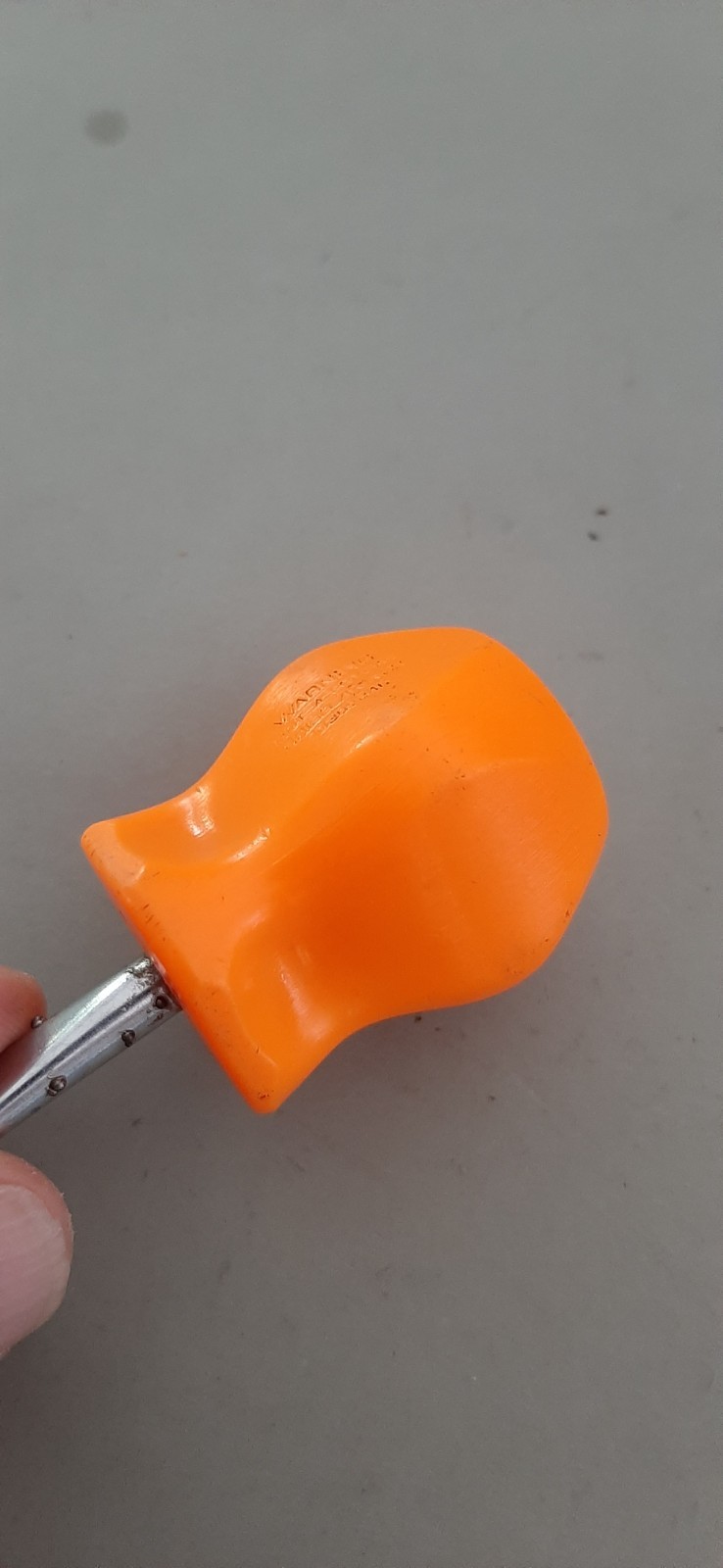 Snap-on SDD1 Orange Hard Handle Stubby Screwdriver Flat Head Tip Slotted READ!!