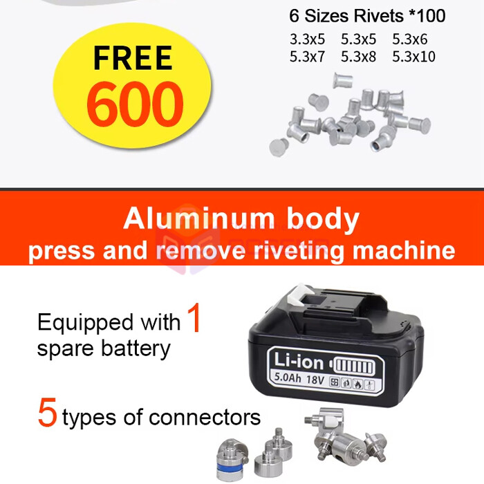Handheld Aluminum Self-Piercing Riveter Car Body Repair SPR Riveting Machine