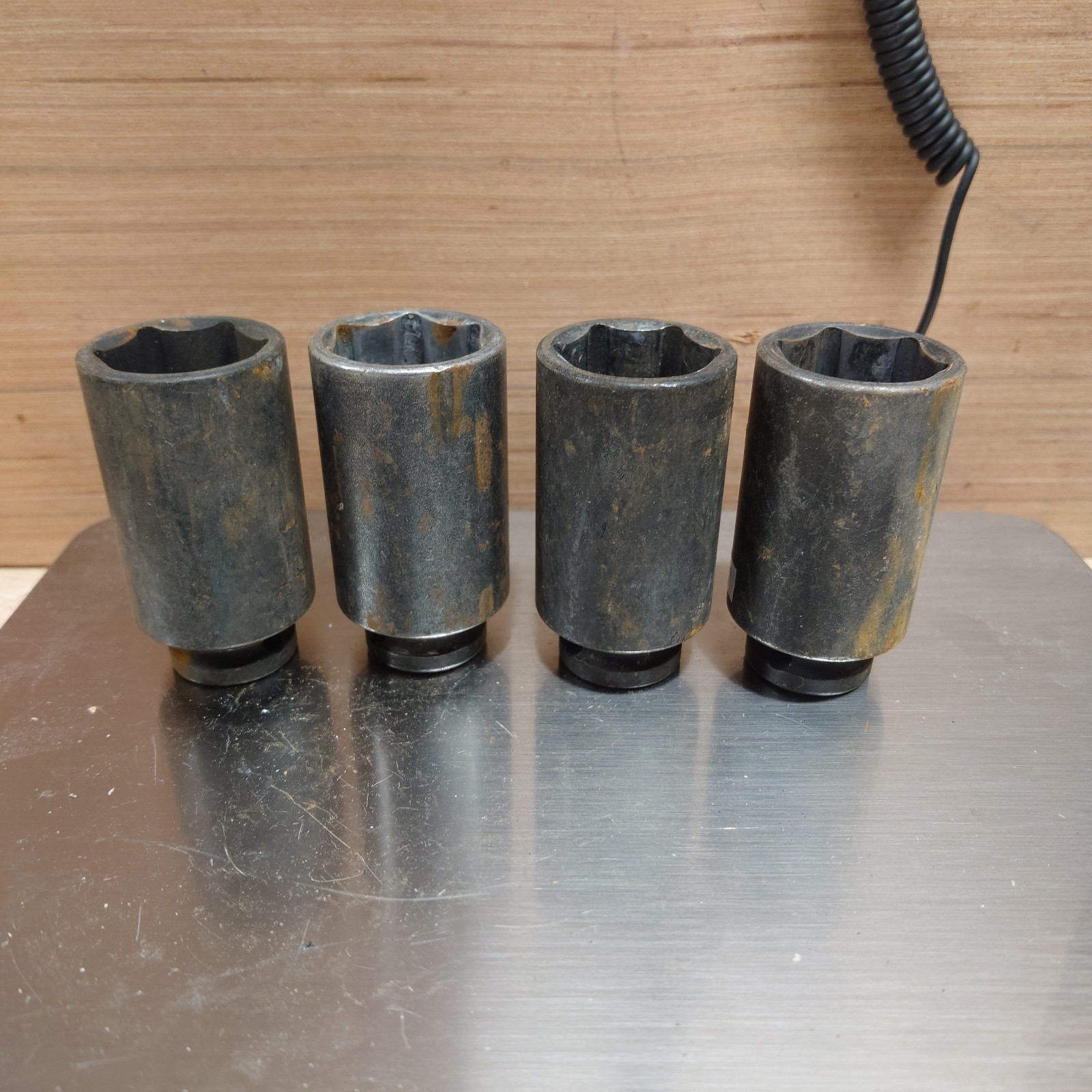 4x ISS-UK Impact Sockets – 1/2″ – Long 30mm – REF ISS10-13