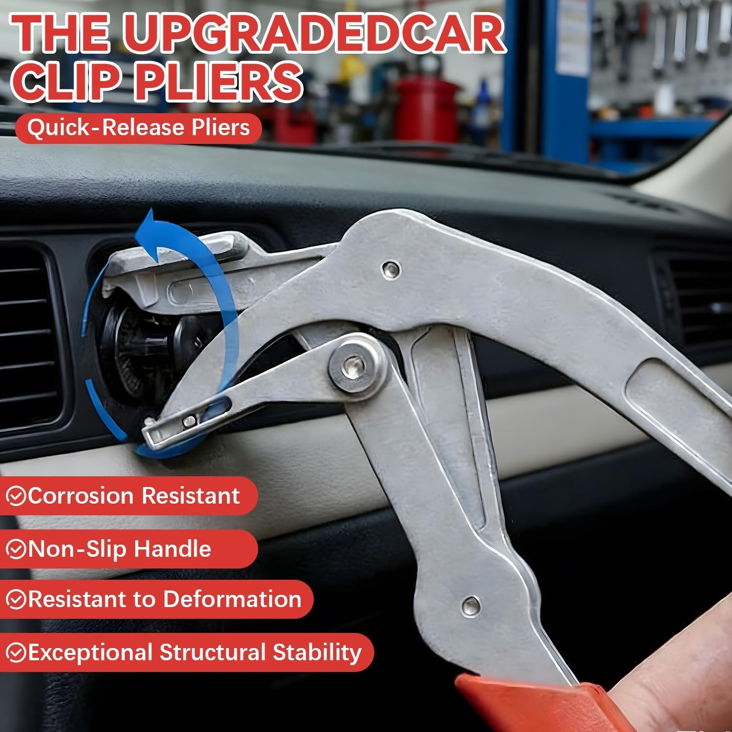 Upgraded Car Clip Removal Pliers – Auto Trim Tool for Plastic Fasteners & Panels
