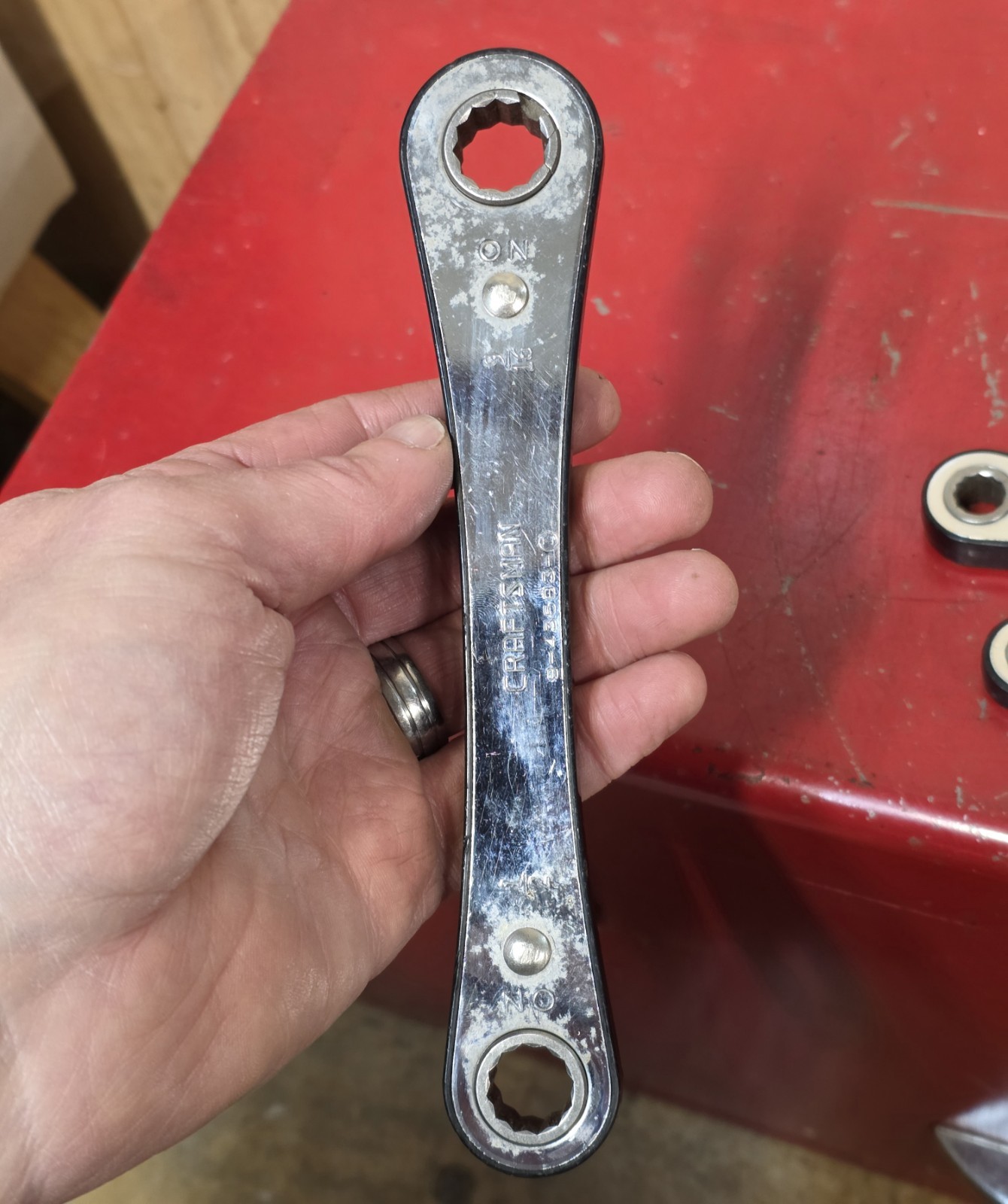 Craftsman USA 5pc. SAE Ratcheting Box End Wrench Set 1/4-5/8 3/4 7/8 15/16″ READ