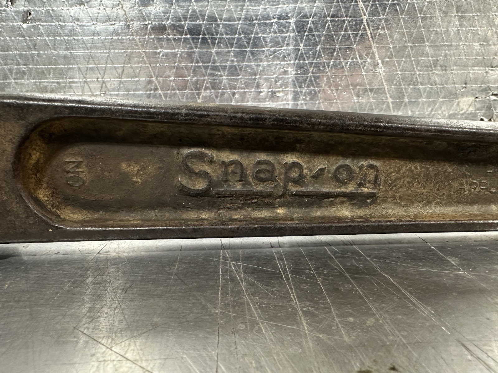 Rare 1920s Snap-On Tools Pre-Patent First Casting 5/8” Drive Push Thru Ratchet
