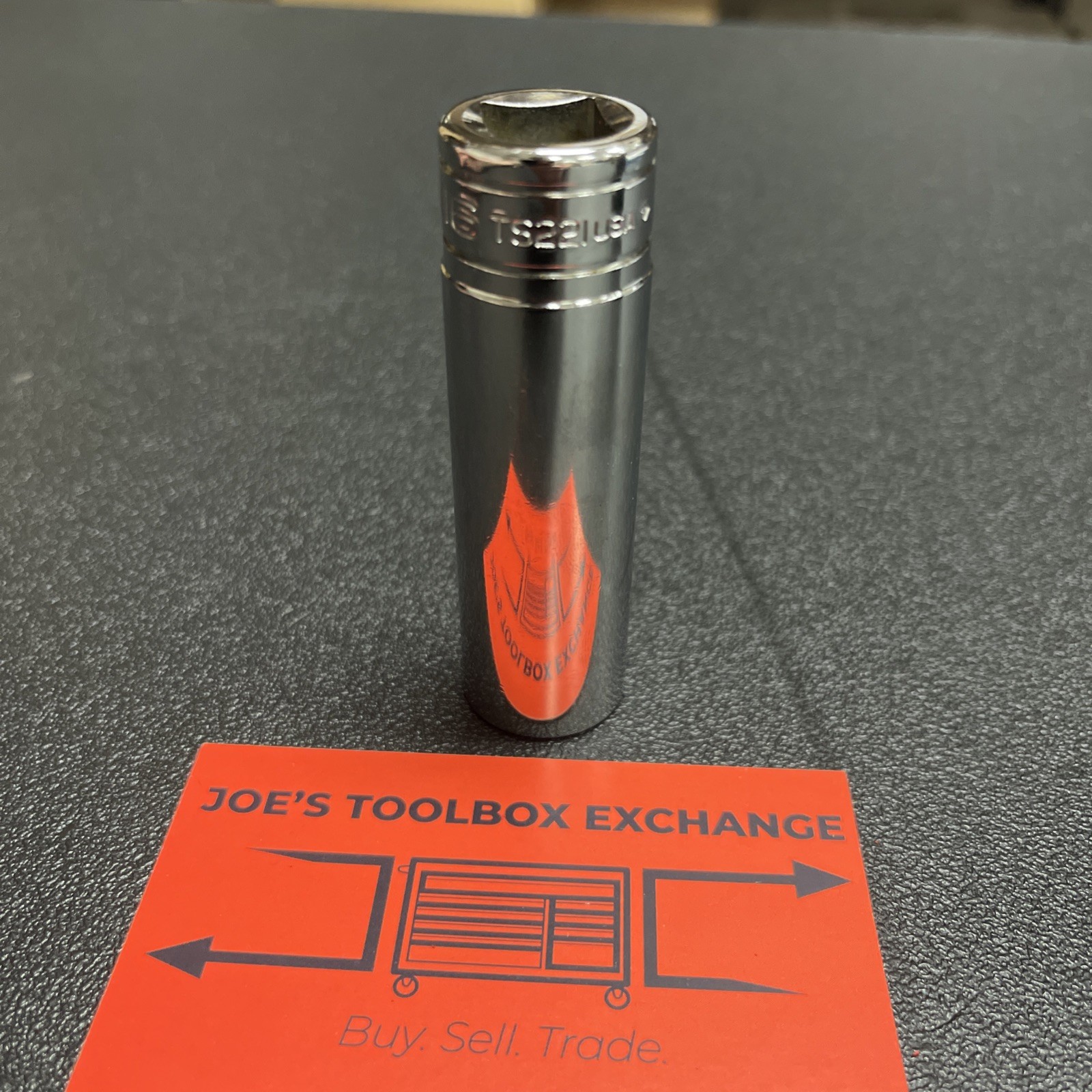 Snap-on Tools USA NEW 1/2″ Drive 11/16″ SAE Deep 6 Point Chrome Socket TS221