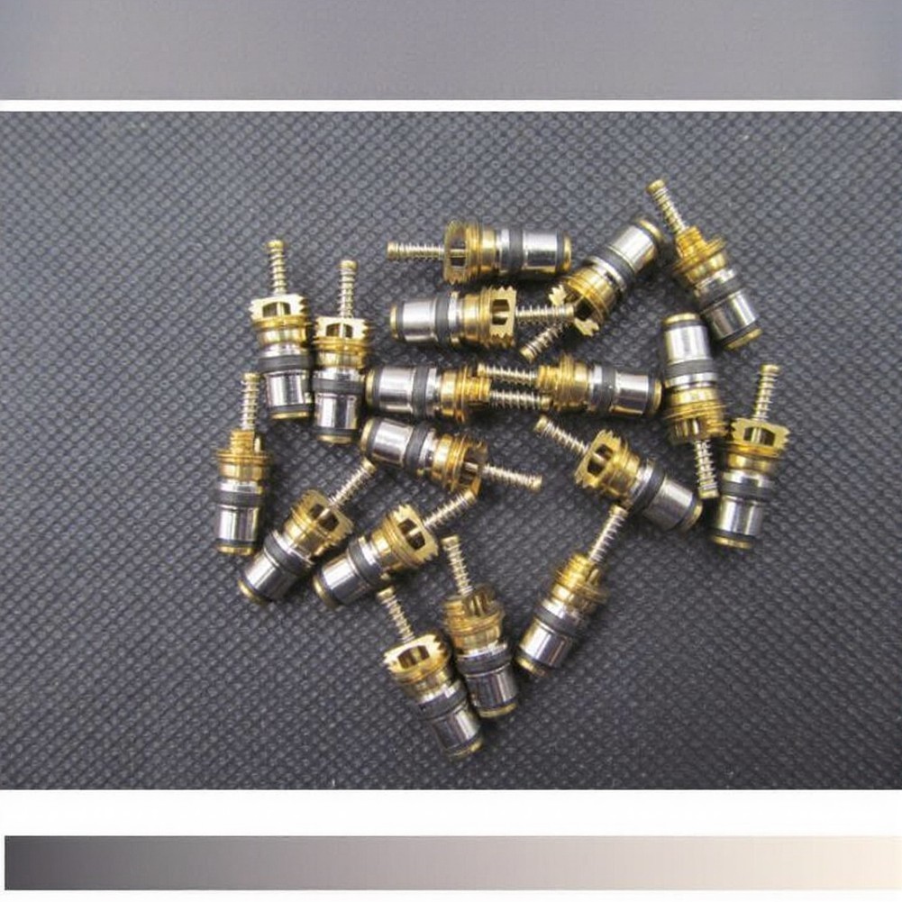 R134a Automotive AC Valve Cores Set of 10 for High and Low Pressure Systems