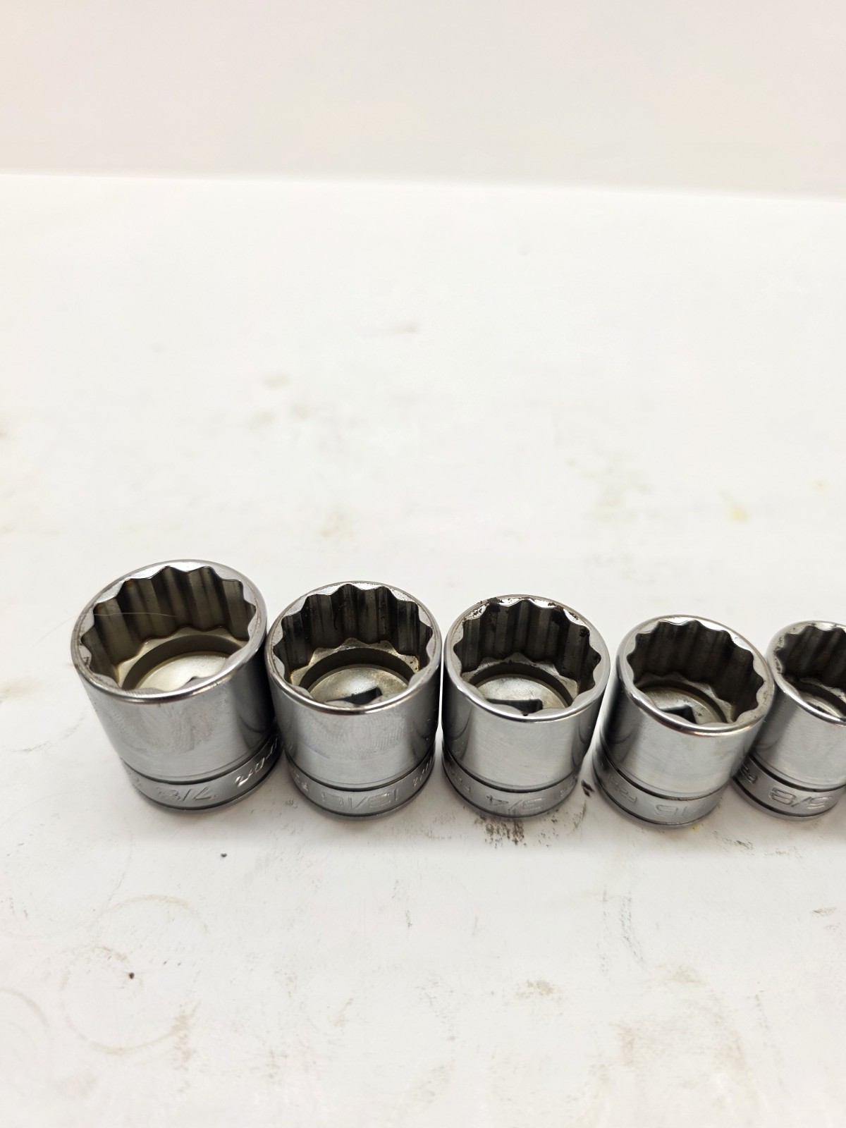 Snap-on, 3/8″ drive Shallow Socket Set, 12 point, 11 pcs 1/4″-7/8″ 211FY