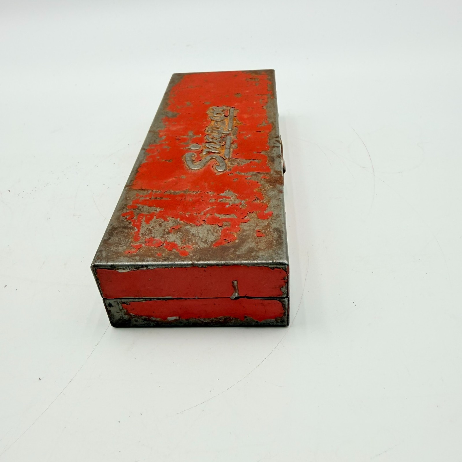 Vintage Snap-On Socket Set w/ Metal Box 7 SAE Sockets 1/4″ Drive USA