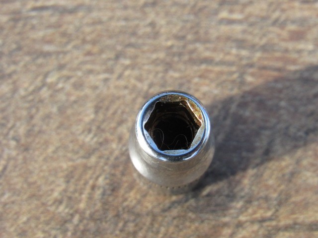 SNAP ON 6MM TMM6 1/4″ DRIVE METRIC 6 PT SHALLOW CHROME SOCKET 6 MM TMM ID MARK