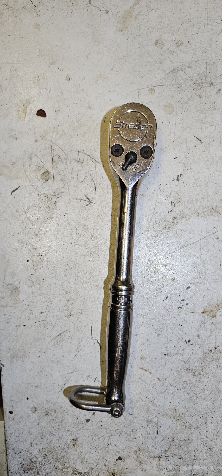 snap on tools usa 1/2″ drive S80A chrome ratchet