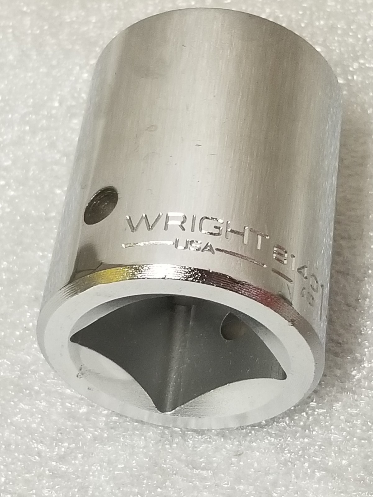 Wright 8140 1-inch Drive 12-Pt Chrome Standard Socket 1-1/4″ Made in USA