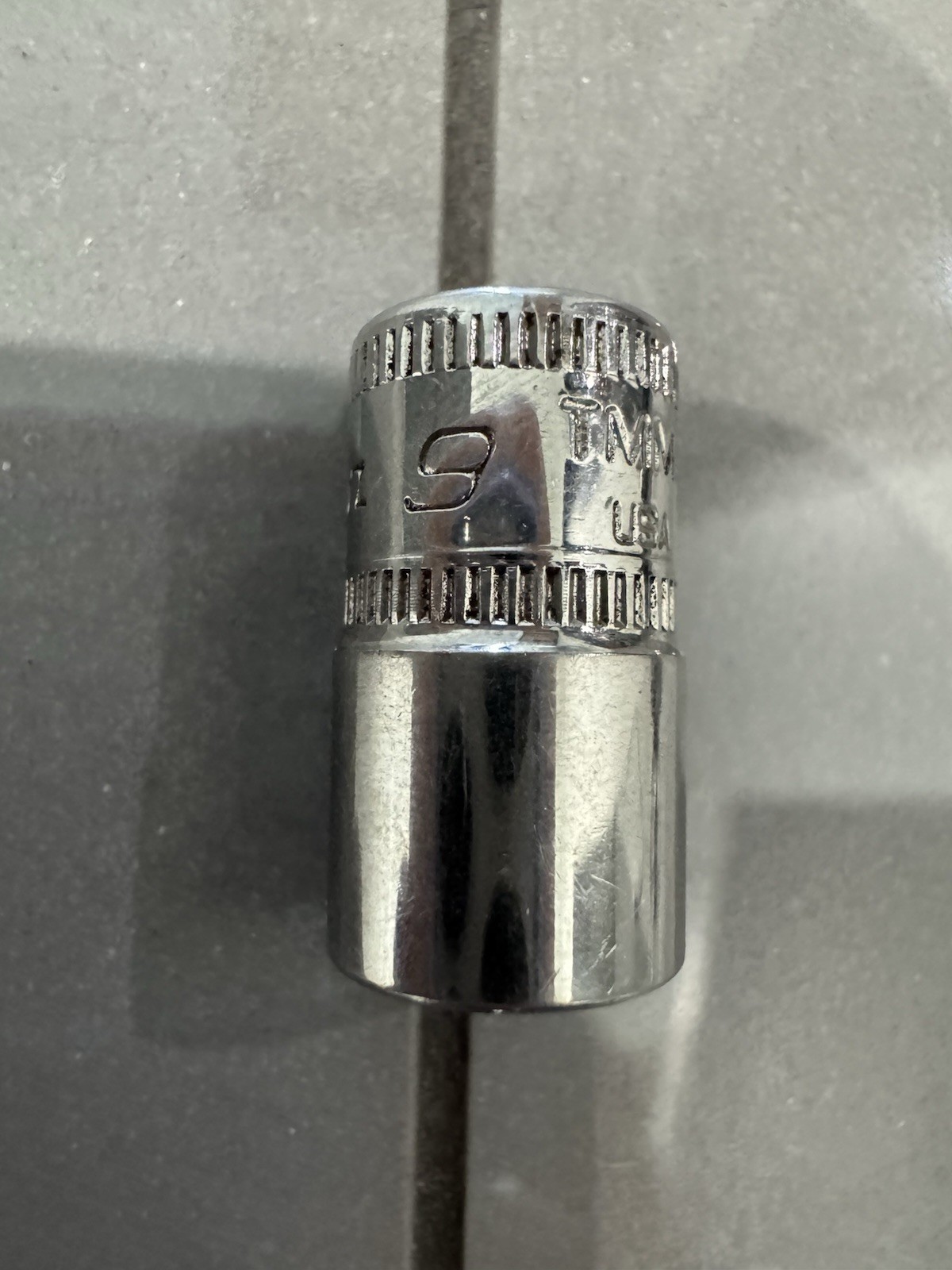 Snap-On 1/4″ Drive 9mm Shallow Socket- 6 Point – TMM9 – Made in USA