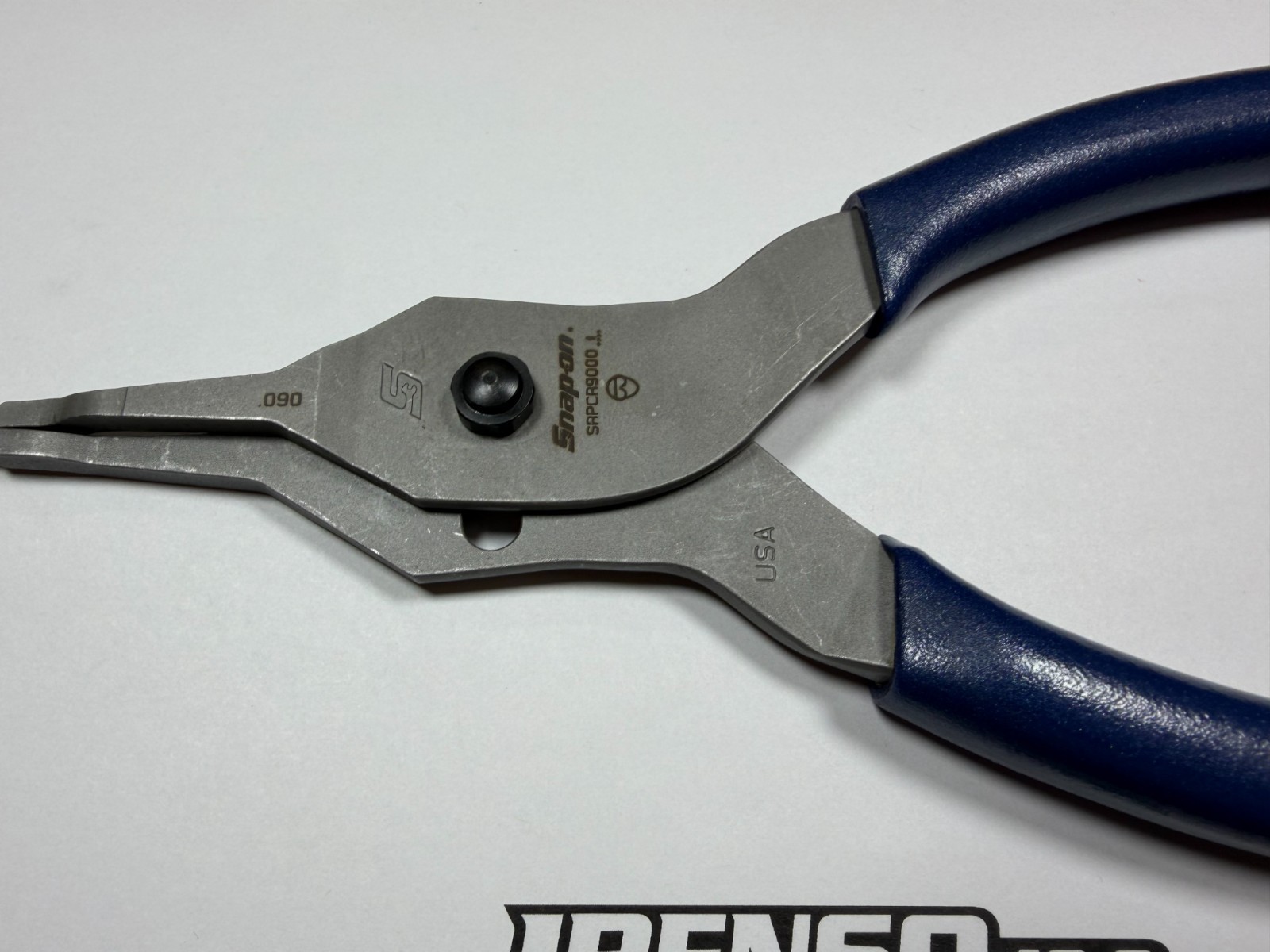 Snap-on Tools USA NEW POWER BLUE Straight Tip .090 Snap Ring Pliers SRPCR9000MB