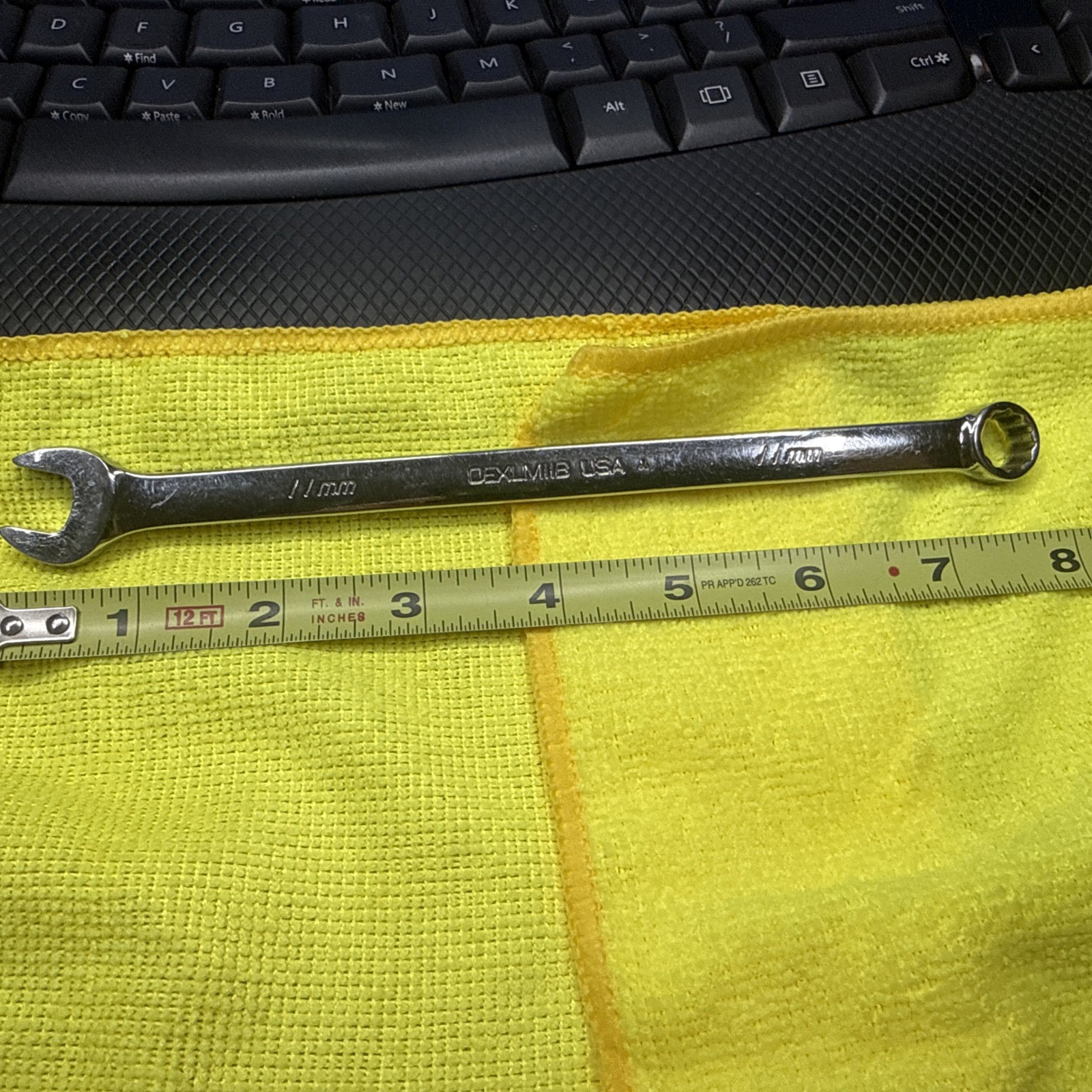 Snap-on Tools USA 11mm Metric 12pt LONG Length Chrome Combo Wrench OEXLM11B